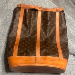 Louis Vuitton Randonnee Monogram Brown Leather Bag